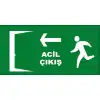 Acil Çıkış Sol Yön Levhası