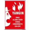 Yangında Önce Alarm Levhası