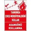 Yangında Merdiven Kullan Afişi