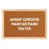 Ahşap Çerçeve Mantar Okul Panosu 90x120