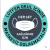 Her Şey Sağlığımız İçin Yer Yazıları (Laminasyonlu)