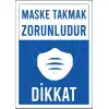 Maske Takmak Zorunludur Sticker 1