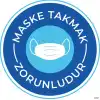 Maske Takmak Zorunludur Yapıştırma 1 (Laminasyonlu)