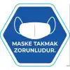 Maske Takmak Zorunludur Yapıştırma 2 (Laminasyonlu)