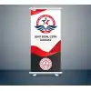 Okula Özel İsimli ve Logolu Rollup 2