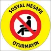Sosyal Mesafe Yer Yazıları  42 (Laminasyonlu)