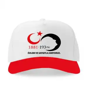 10 Kasım Atatürk Baskılı Şapka 2