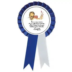 10 Kasım Kokartı 3 (Mavi)