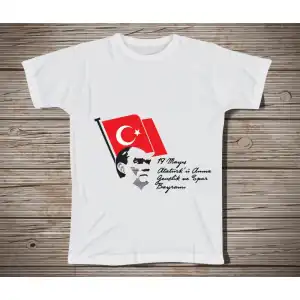 19 Mayıs Baskılı Tişört 4