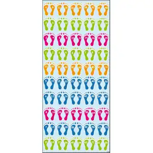 Ritmik Sayma Ayak İzleri 2 (Büyük boy)