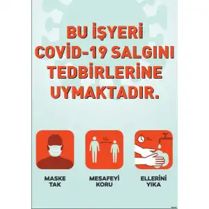 Tedbirlere Uyan İşyeri Afişi (Posteri) 2