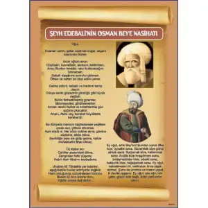Şeyh Edebalinin Osman Beye Öğüdü Afişi