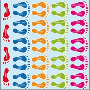 Değerlerimiz Ayak İzi Afişi