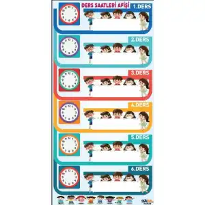Ders Saatleri Afişi