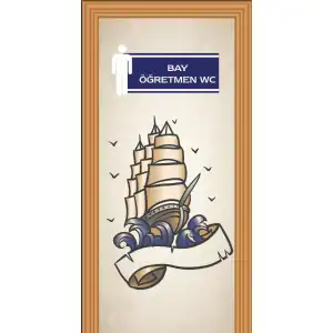 Erkek Öğretmen WC Kapı Giydirme