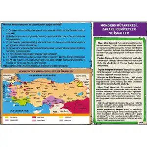 Mondros Mütarekesi Zararlı Cemiyetler ve İşgaller Afişi