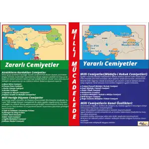 Kurtuluş savaşında Cemiyetler Afişi