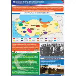 TBMM'ye Karşı Ayaklanmalar Afişi (Posteri)