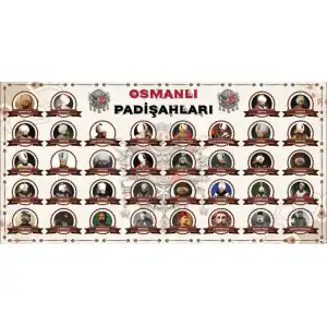 Osmanlı Padişahları Afişi (Posteri)