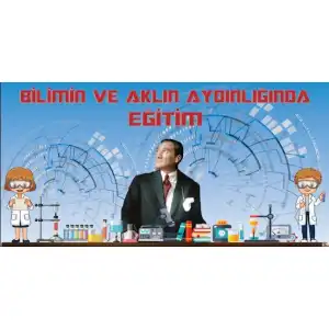 Atatürk ve Bilim Afişi
