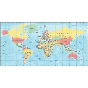 İngilizce Dünya Haritası