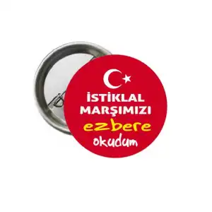 İstiklal Marşı'nı Ezbere Okudum Rozeti