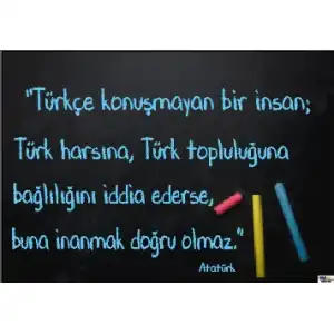 Türkçe Özlü Söz Afişi (Posteri) 1