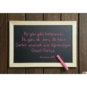 Türkçe Özlü Söz Afişi (Posteri) 2