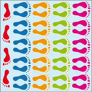 Okul Ayak İzleri Yere Yapıştırma (Her Branş ve Her Konuya Uygun)