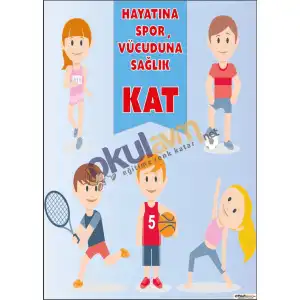 Hayata Spor Kat Afişi