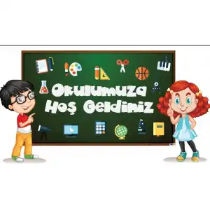 Okulumuza Hoş Geldiniz Yer Yapıştırma