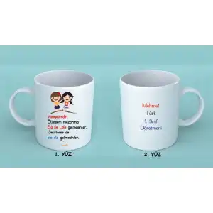 1. Sınıf Öğretmeni Kupa Bardak