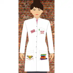 Baskılı Türkçe Öğretmeni Önlüğü 1