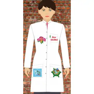 Baskılı Biyoloji Öğretmeni Önlüğü 1