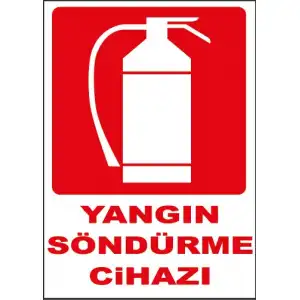 Yangın Söndürme Cihazı Levhası
