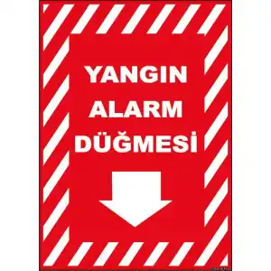 Yangın Alarm Düğmesi Levhası