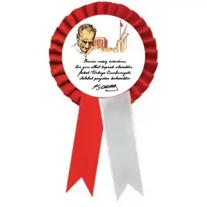 10 Kasım Kokartı 3 (MAVİ)