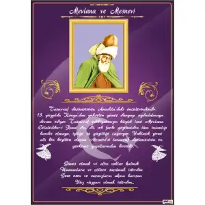 Mevlana ve Mesnevi Afişi