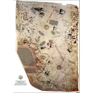 Piri Reisin Dünya Haritası Afişi (Posteri)