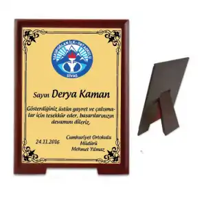 Ahşap Plaket 2 (Logolu)