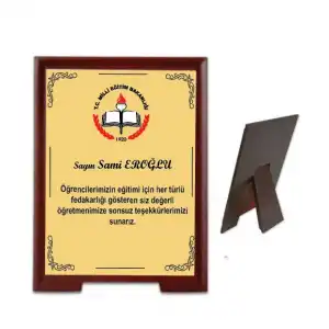Ahşap Plaket 3