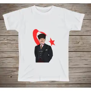 Atatürk ve Bayraklı Tişört 2