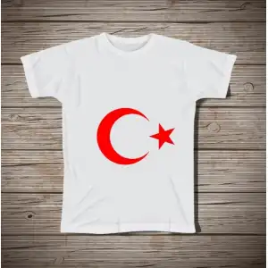 Ay Yıldız Baskılı Tişört 1