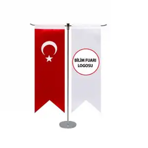 Bilim Fuarı T Tipi Masa Bayrağı