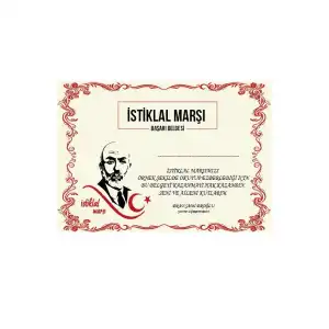 İstiklal Marşı'nı Ezbere Okudum Belge
