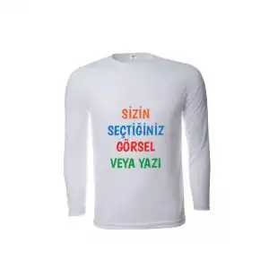 Kendin Tasarla Baskılı Uzun Kol Tişört