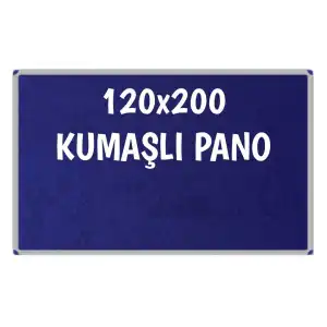 Kumaşlı Okul Panosu 120x200 (Alüminyum Çerçeveli)