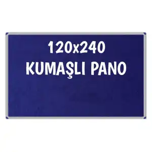 Kumaşlı Okul Panosu 120x240 (Alüminyum Çerçeveli)