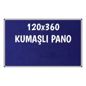 Kumaşlı Okul Panosu 120x360 (Alüminyum Çerçeveli)
