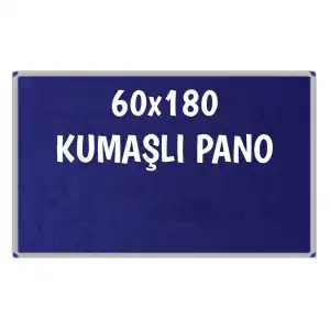 Kumaşlı Okul Panosu 60x180 (Alüminyum Çerçeveli)